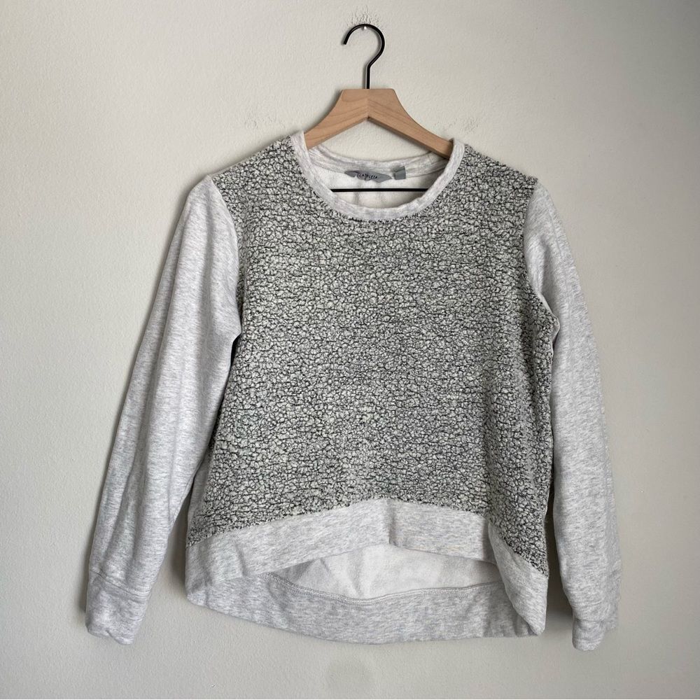 ATHLETA grey sherpa sweatshirt
